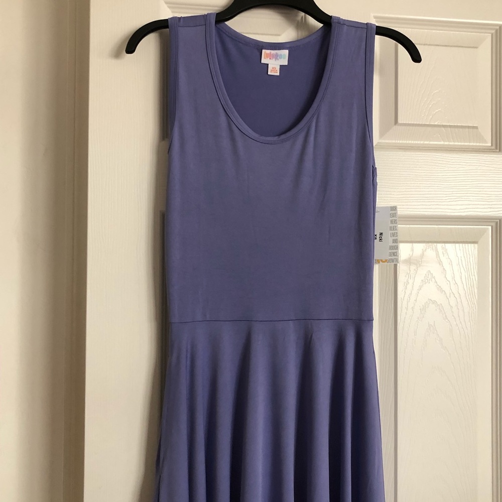 Last chance Purple tank top dress with pockets